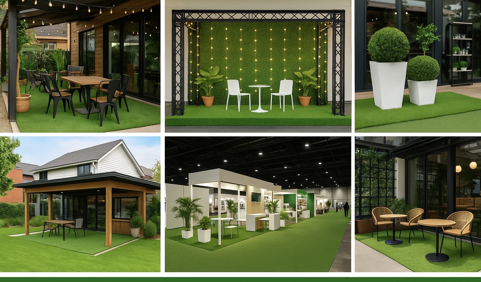 หญ้าเทียมสำหรับร้านค้าและงานตกแต่ง - บริษัท คิง เทิร์ฟ คอนสตรักชัน จำกัด